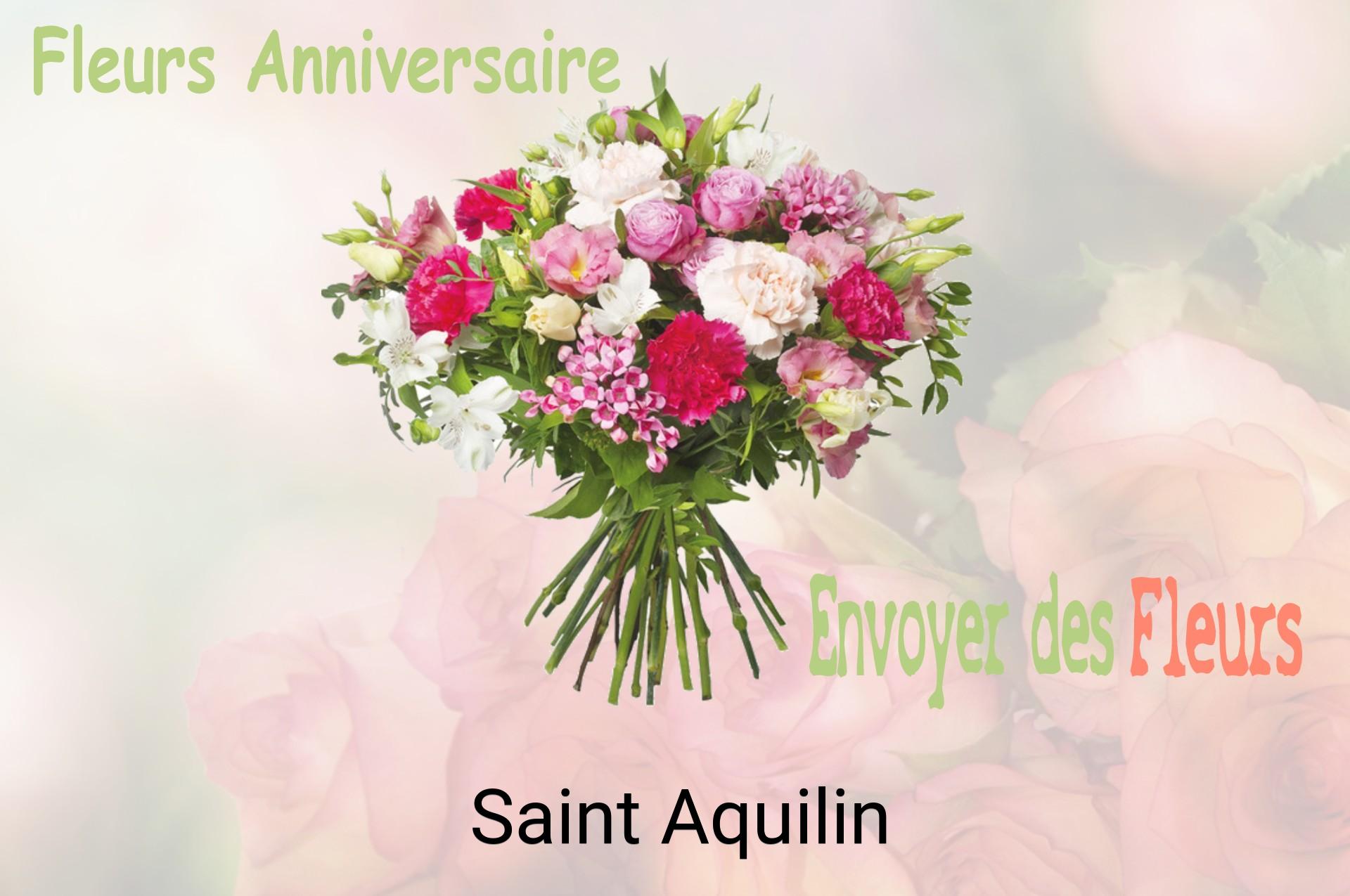 Bouquet de fleurs d’anniversaire livré à Saint-Aquilin